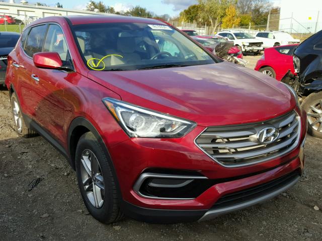 5XYZTDLB9HG490320 - 2017 HYUNDAI SANTA FE S RED photo 1