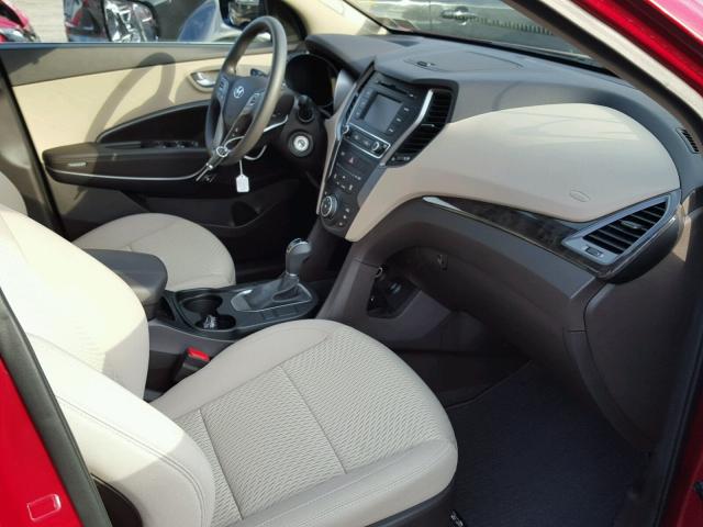 5XYZTDLB9HG490320 - 2017 HYUNDAI SANTA FE S 红色 照片 5