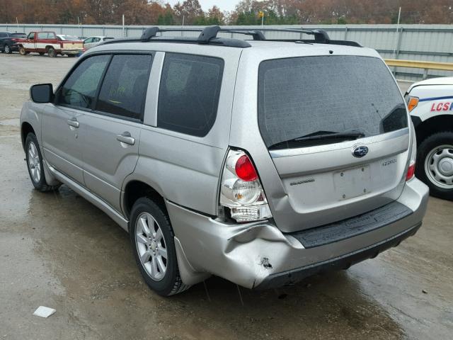 JF1SG65676H736728 - 2006 SUBARU FORESTER 2 SILVER photo 3