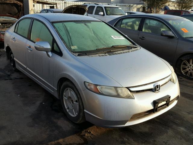 JHMFA36206S014669 - 2006 HONDA CIVIC HYBR SILVER photo 1