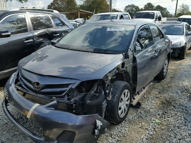 2T1BU4EE8BC584097 - 2011 TOYOTA COROLLA BA GRAY photo 2