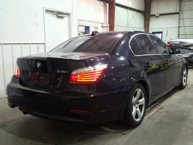 WBANW13538CZ77853 - 2008 BMW 535 I BLACK photo 4