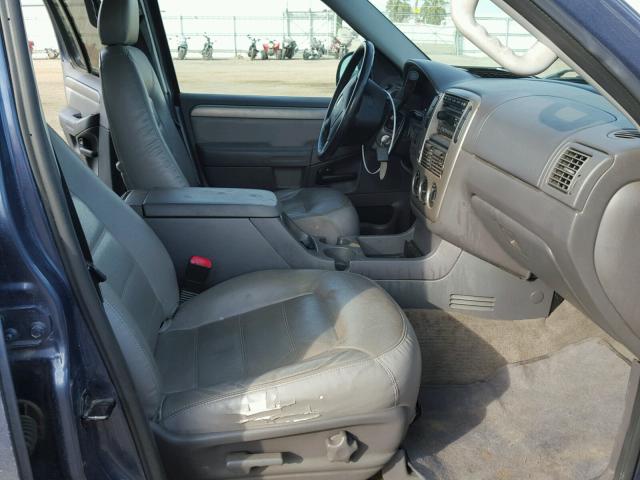 1FMZU63W34ZA18746 - 2004 FORD EXPLORER X BLUE photo 5