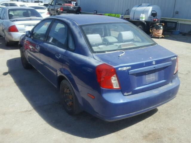 KL5JD52Z94K052261 - 2004 SUZUKI FORENZA S BLUE photo 3