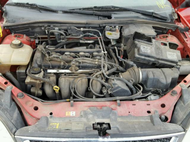 1FAFP34N27W242847 - 2007 FORD FOCUS ZX4 RED photo 7