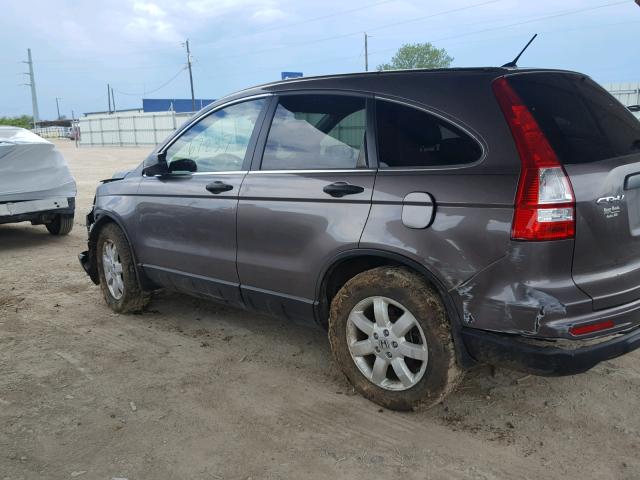 5J6RE4H43BL109426 - 2011 HONDA CR-V SE GRAY photo 9