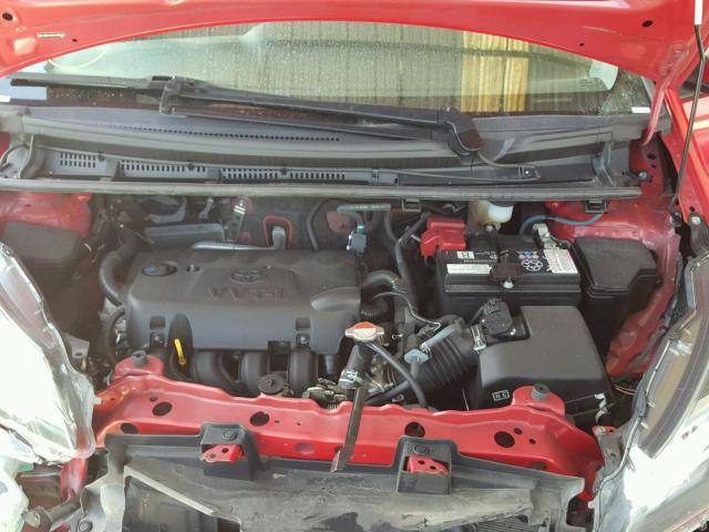 VNKKTUD32GA062572 - 2016 TOYOTA YARIS L RED photo 7