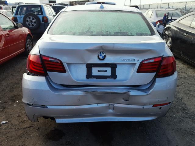 WBAXG5C53DD230304 - 2013 BMW 528 I SILVER photo 9