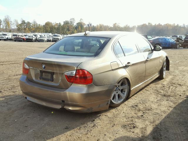 WBAVB73557VF52364 - 2007 BMW 335 I GOLD photo 4