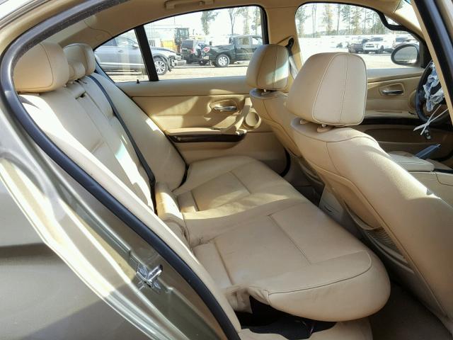 WBAVB73557VF52364 - 2007 BMW 335 I GOLD photo 6