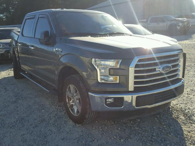 1FTEW1CF6GFD32445 - 2016 FORD F150 SUPER GRAY photo 1