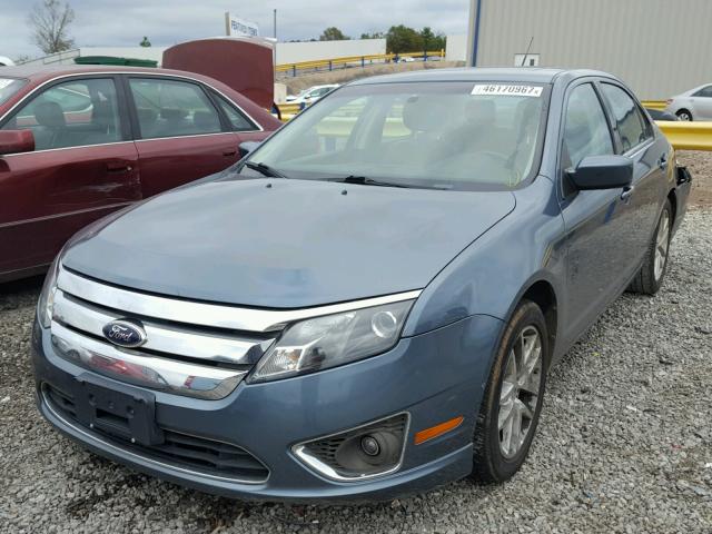 3FAHP0JA0CR134328 - 2012 FORD FUSION SEL TEAL photo 2