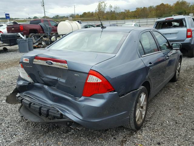 3FAHP0JA0CR134328 - 2012 FORD FUSION SEL TEAL photo 4