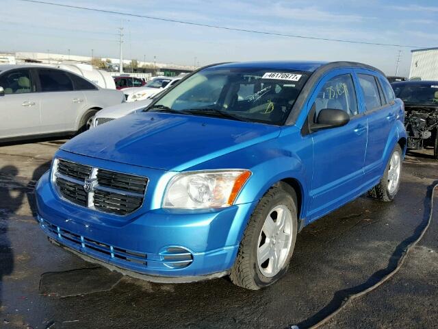 1B3HB48A69D196941 - 2009 DODGE CALIBER SX BLUE photo 2