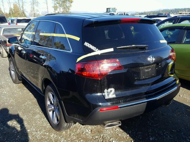 2HNYD2H42DH514227 - 2013 ACURA MDX TECHNO BLACK photo 3