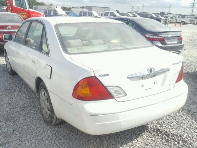 4T1BF28B61U139757 - 2001 TOYOTA AVALON XL WHITE photo 3