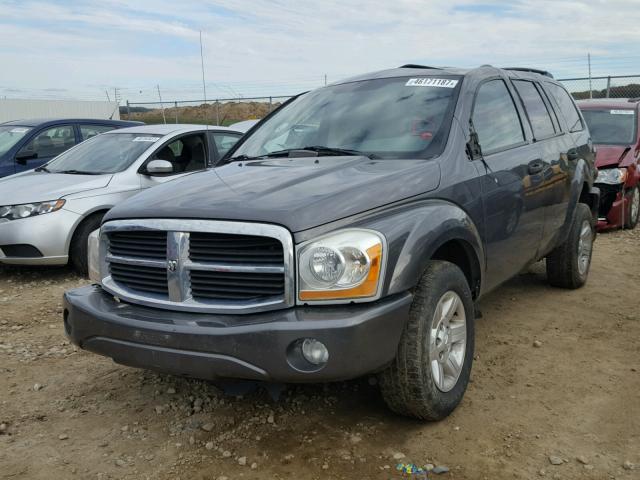 1D4HB48D24F158244 - 2004 DODGE DURANGO SL GRAY photo 2