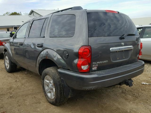 1D4HB48D24F158244 - 2004 DODGE DURANGO SL GRAY photo 3