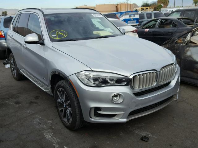 5UXKR0C55F0K58625 - 2015 BMW X5 XDRIVE3 SILVER photo 1