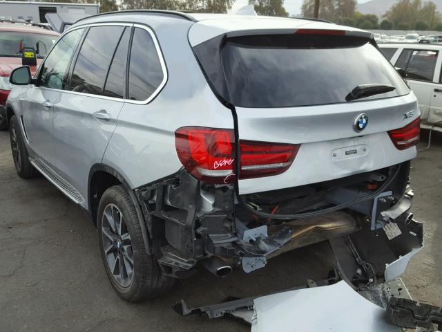 5UXKR0C55F0K58625 - 2015 BMW X5 XDRIVE3 SILVER photo 3