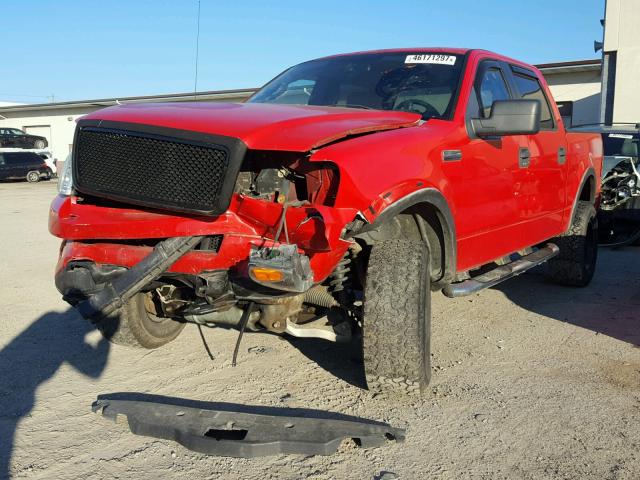 1FTPW14545KE38024 - 2005 FORD F150 SUPER RED photo 2