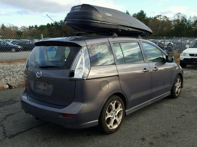 JM1CR2W31A0383447 - 2010 MAZDA 5 GRAY photo 4