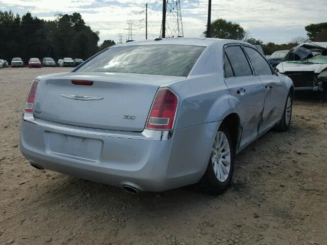 2C3CCAAG9DH713300 - 2013 CHRYSLER 300 SILVER photo 4