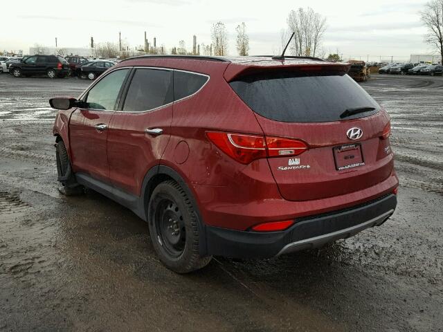 5XYZUDLB2EG231239 - 2014 HYUNDAI SANTA FE S RED photo 3