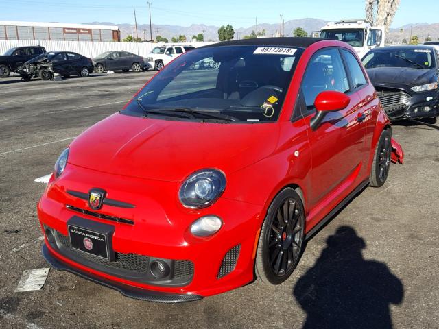 3C3CFFJH0FT620432 - 2015 FIAT 500 ABARTH RED photo 2