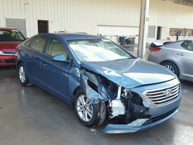 5NPE24AF2GH425551 - 2016 HYUNDAI SONATA SE BLUE photo 1