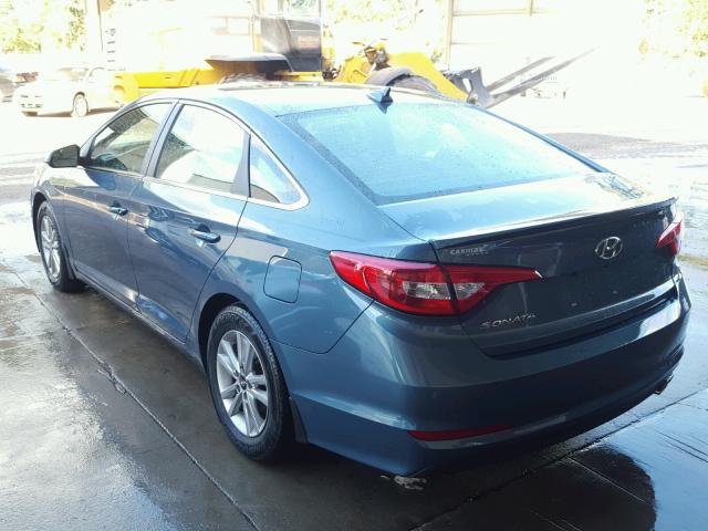 5NPE24AF2GH425551 - 2016 HYUNDAI SONATA SE BLUE photo 3