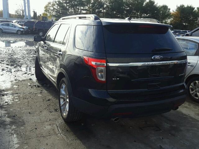 1FM5K7D86FGB09969 - 2015 FORD EXPLORER X BLACK photo 3