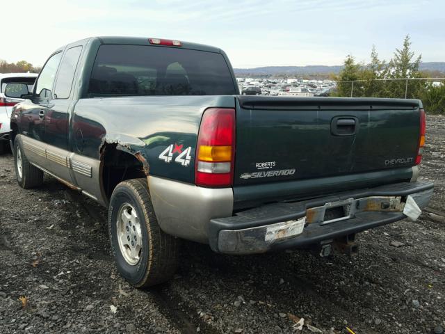 2GCEK19T021386963 - 2002 CHEVROLET SILVERADO GREEN photo 3