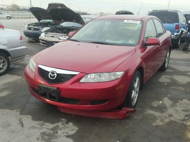 1YVHP80C855M67968 - 2005 MAZDA 6 RED photo 2