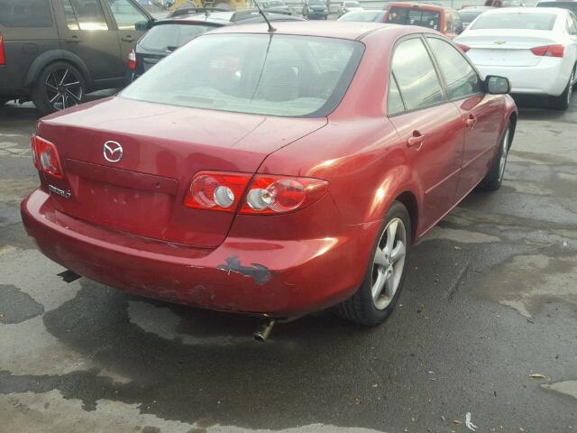 1YVHP80C855M67968 - 2005 MAZDA 6 RED photo 4