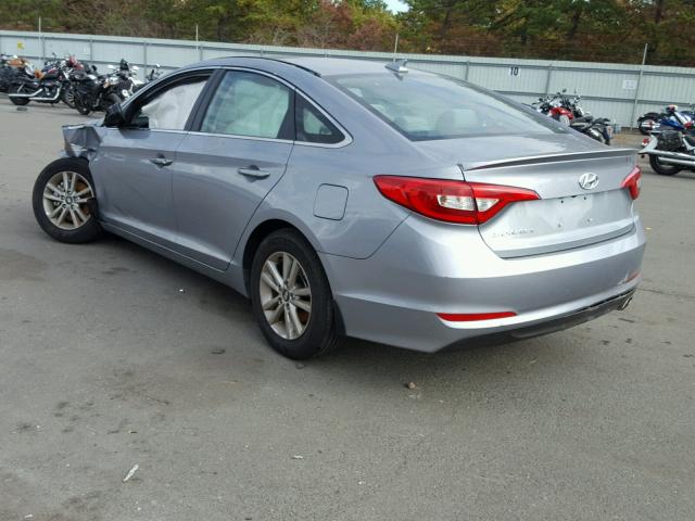 5NPE24AF1HH587723 - 2017 HYUNDAI SONATA SE GRAY photo 3