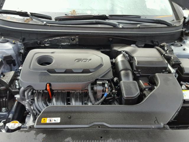 5NPE24AF1HH587723 - 2017 HYUNDAI SONATA SE GRAY photo 7