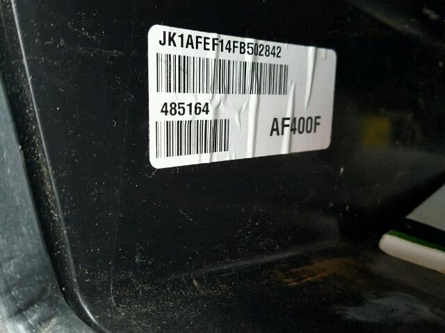 JK1AFEF14FB502842 - 2015 KAWASAKI KAF400 F BLACK photo 10