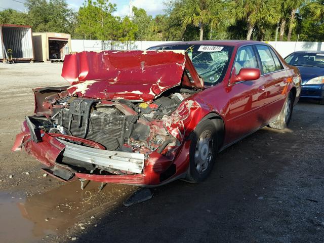 1G6KD54Y52U285254 - 2002 CADILLAC DEVILLE RED photo 2