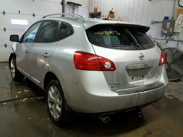 JN8AS5MT6BW567401 - 2011 NISSAN ROGUE S SILVER photo 3