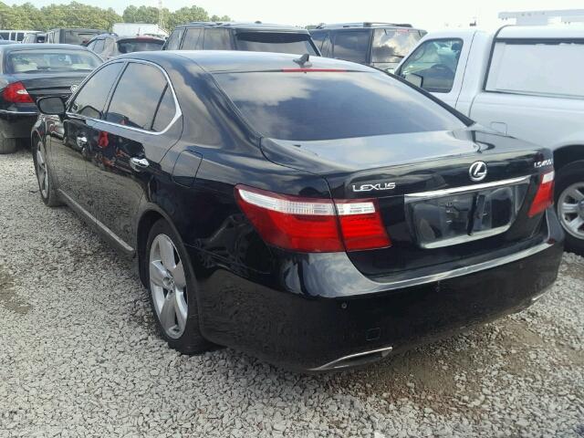 JTHGL46F585027944 - 2008 LEXUS LS BLACK photo 3