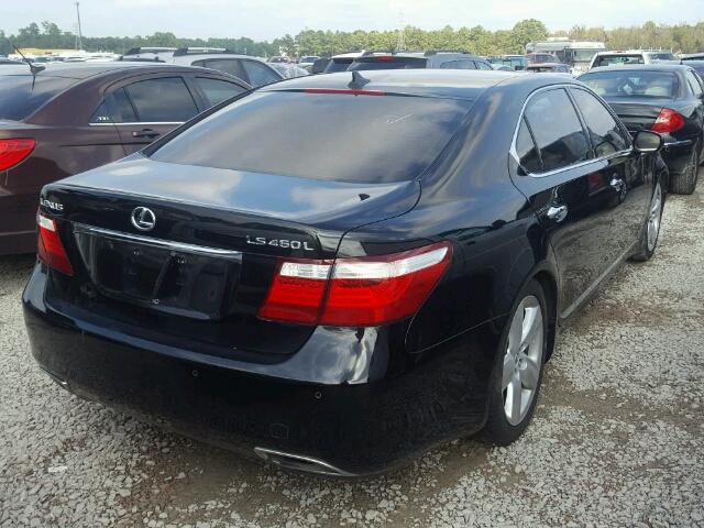 JTHGL46F585027944 - 2008 LEXUS LS BLACK photo 4