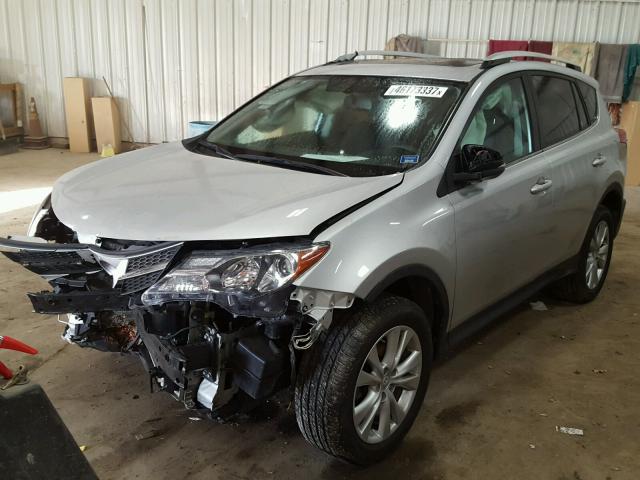 2T3DFREV8DW054656 - 2013 TOYOTA RAV4 LIMIT SILVER photo 2