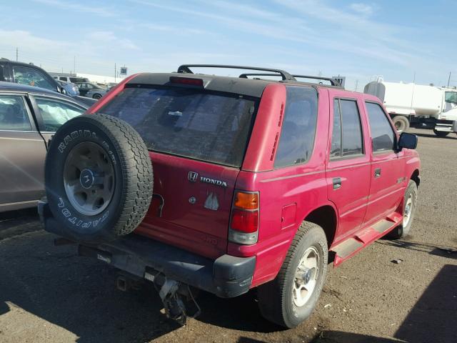 4S6CY58V0S4416809 - 1995 HONDA PASSPORT E RED photo 4