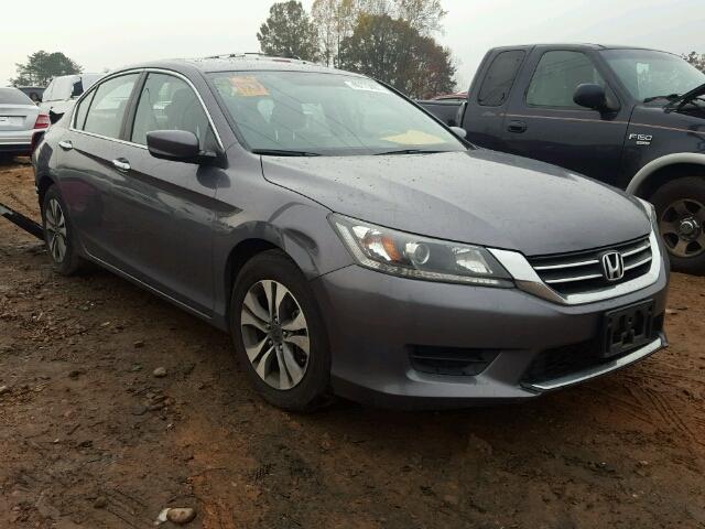 1HGCR2F39EA052827 - 2014 HONDA ACCORD LX GRAY photo 1