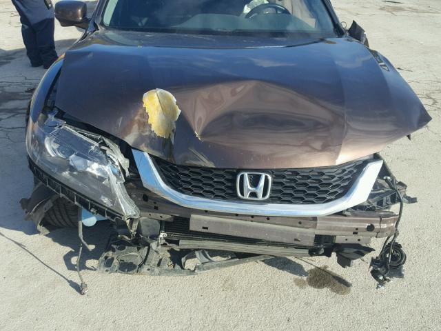 1HGCT1B83EA010019 - 2014 HONDA ACCORD BROWN photo 7