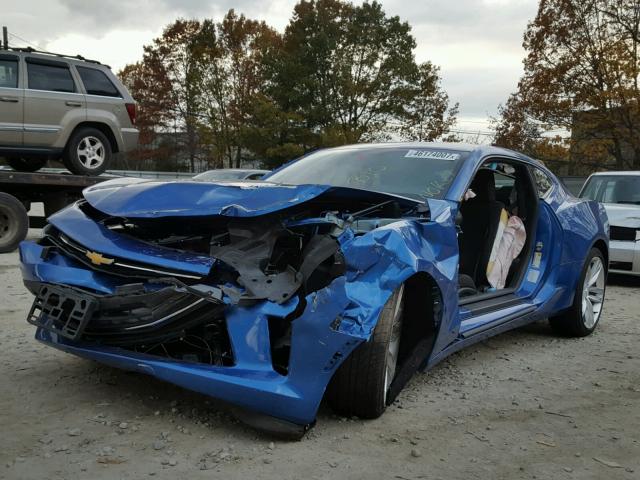 1G1FA1RS8G0137983 - 2016 CHEVROLET CAMARO LT BLUE photo 2