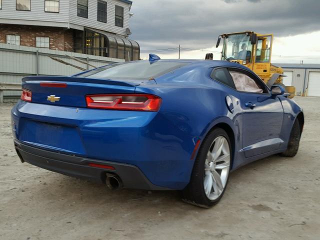 1G1FA1RS8G0137983 - 2016 CHEVROLET CAMARO LT BLUE photo 4