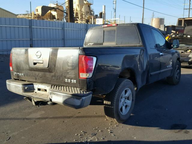 1N6AA06A96N543017 - 2006 NISSAN TITAN XE BLACK photo 4