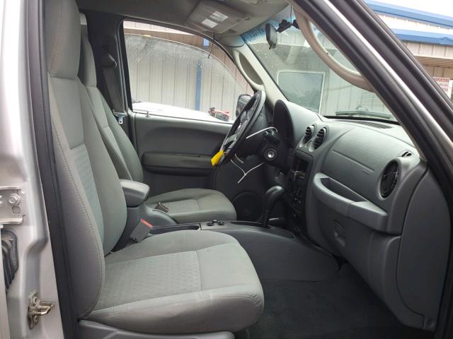 1J4GL48K67W500457 - 2007 JEEP LIBERTY SP GRAY photo 5